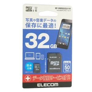 【ゆうパケット対応】ELECOM エレコム microSDHCカード MF-DMR032GU11R 32GB [管理:1000025482]