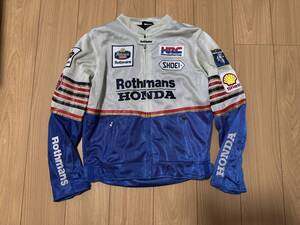 未使用 ホンダ ロスマンズ HONDA Rothmans 刺繍メッシュジャケット Lサイズ NSR CBR VFR HRC