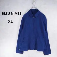 BLEU NIMES　メンズ　トラックジャケット　綿　麻　大きいサイズ