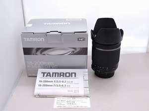 タムロン TAMRON Fマウント レンズ APS-C 18-200mm f3.5-6.3 Di II VC (B018)