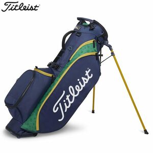 ★激安新品★ タイトリスト Titleist TB23SX4SHA シャムロック プレーヤーズ4 スタンドキャディーバッグ ネイビー×グリーン×ゴールド