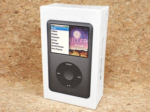 【新品 未開封】Apple iPod classic 160GB ブラック MC297J/A A1238 本体 デジタルオーディオプレーヤー(PKA1461-2)