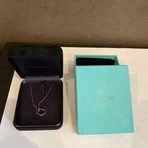 TIFFANY Co ティファニー　オープンハート　ネックレス　ag925 