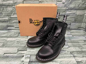 ブラック Dr.Martens ドクターマーチン UK9サイズ 8ホール ホワイトステッチ 24758 その他ブーツ