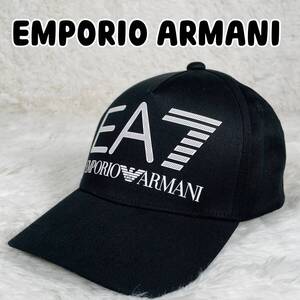 新品未使用 EMPORIO ARMANI エンポリーアルマーニ キャップ 帽子 ロゴ ブラック 275916 1P104 00020