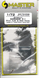 1/72 Master-Model　AM-72-058 Dassault Mirage F.1 - Pitot Tube & Angle Of Attack probe