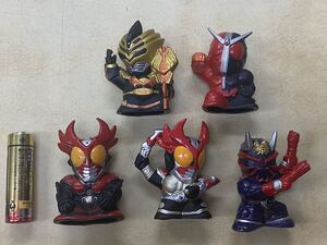 【J】仮面ライダー　ソフビ指人形　フィギュア　5体まとめて