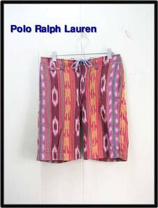 28【Polo Ralph Lauren ラルフローレン ネイティブ柄 ショートパンツ ハーフパンツ ショーツ】