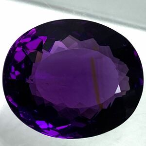 40ct up!!(天然アメジスト 44.428ct) U 約24.68×20.81mm ルース 裸石 amethyst 宝石 ジュエリー ソーティング EA0