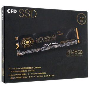 CFD M.2 NVMe SSD SFT4000G CSSD-M2L2KSFT4KG 2TB [管理:1000028406]