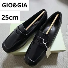 【新品】GIO&GIA ジオアンドジア 黒 ローファー 25cm