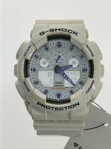 CASIO◆クォーツ腕時計・G-SHOCK/デジアナ/WHT/WHT