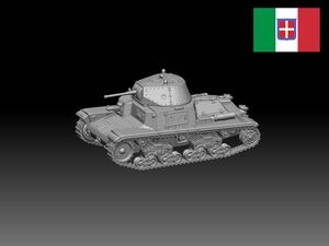 HINODE 1/144 レジンキット　WW2イタリア軍 M14/41中戦車　ワールドタンクミュージアム240830