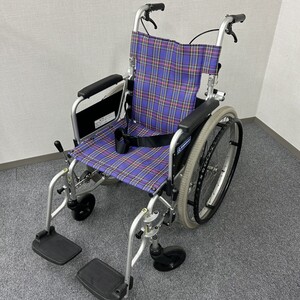 KAWAMURA カワムラサイクル KA822L-42 折り畳み式 自走用 車椅子 介助耐荷重 100kg