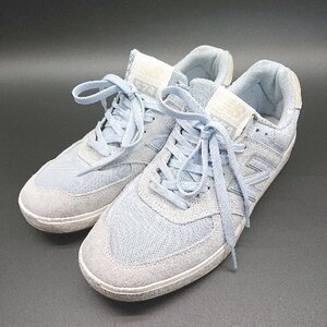 ◇ New Balance ニューバランス nano universe コラボ AM574LBL スニーカー シューズ サイズ26.0 ライトブルー メンズ E