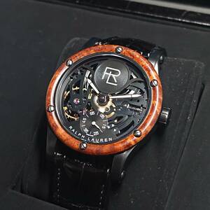 定価539万円 腕時計 希少 ラルフローレン Ralph Lauren RL オートモーティブ Automotive RLR0220708 Cal.RL1967 IWC製 手巻き ブガッティ