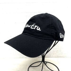 1656◎ NEW ERA ニューエラ 帽子 キャップ コットン ワンポイント ロゴ プリント カジュアル ブラック メンズ