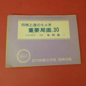 Q10-230929☆近代将棋6月号　別冊付録　将棋上達のキメ手　重要局面.30　九段：丸田祐三