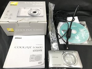 キングラム[31]Nikon クールピクス S3600 稼働 ニコン COOLPIX デジタルカメラ シルバー コンパクト カメラ デジカメ【送料無料】＠422