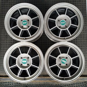 管理番号：A6-212【4本価格】【15x7J 4x100 ET+38 ハブ70】ハヤシレーシング ストリート・シビック等・店頭引取・適格請求書発行可能