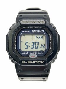 CASIO◆ソーラー腕時計/G-SHOCK/デジタル/BLK