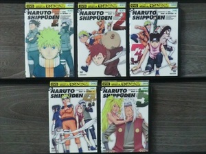 DVD NARUTO 疾風伝 過去篇木ノ葉 全5巻 ※ケース無し発送 レンタル落ち 7w 1429