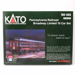 １円～ KATO USA 106-068 ペンシルバニア鉄道 ブロードウェイ リミテッド 10両 客車 ◆送料1000円(近畿)～◆～11/27(水)終了◆質屋-240494