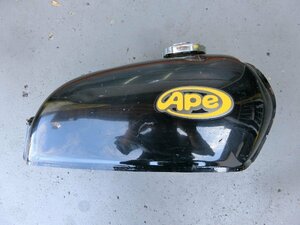 中古 純正部品 ホンダ HONDA エイプ APE ガソリン タンク フューエルタンク 黒 AC16 AC18 カギ無 ヘコミ有 管理No.38589