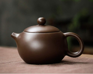 未使用 ティーポット 紅茶 ポット 陶器 紅茶ポット 茶 丸型 西施茶壺 中国茶器 おしゃれ 紫砂急須 耐熱 軽量 茶こし付き 贈り物 自宅用 