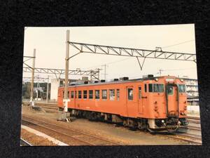 【昔の鉄道写真】キハ40/NR/甘木線用/基山にて/昭和61年■Z64-12