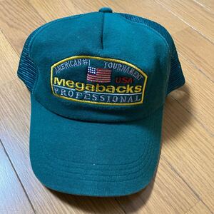 メガバックス 帽子 Megabacks PROFESSIONAL AMERICAN#1 TOURNAMENT Cap USA 中古品