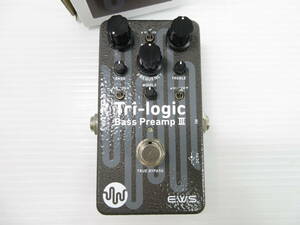 2411011-003 E.W.S. Tri -logic Bass Preamp Ⅲ ベースプリアンプ エフェクター 箱付