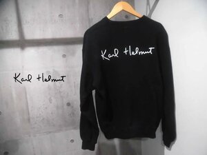 Karl Helmut カールヘルム ロゴプリント スウェット トレーナー M/スウェットシャツ/黒 ブラック/メンズ/日本製/ピンクハウス