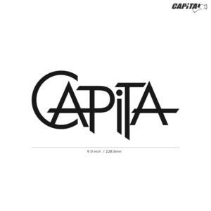 【CAPiTA】キャピタ★14★ダイカットステッカー★切抜きステッカー★9.0インチ★22.8cm