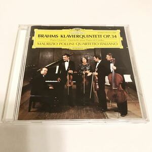 BRAHMS KLAVIERQUINTETT OP.34 POLLINI QUARTETTO ITALIANO ブラームス マウリツィオ・ポリーニ クアルテットCD　ピアノ クラシック