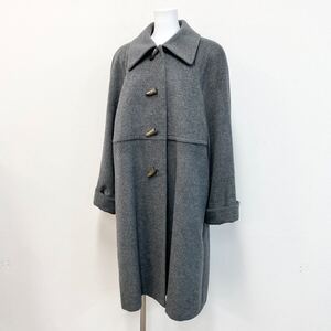 Oa7《日本製☆》FOXEY BOUTIQUE フォクシーブティック Aライン ロングコート トグルボタン カシミヤ混◎ F フリーサイズ レディース 女性用