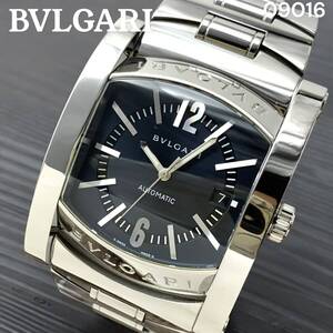 正規品 BVLGARI/ブルガリ アショーマ自動巻 AA48S L4431 ブラック AT メンズ腕時計 黒