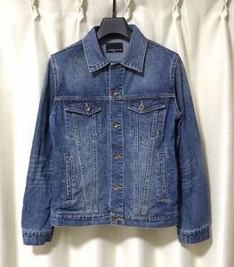 NUMBER (N)INE DENIM ナンバーナイン デニム ユーズド加工 Gジャン S デニムジャケット 定価15,120円 ブルゾン