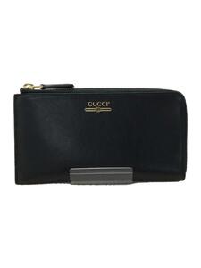 GUCCI◆長財布/レザー/BLK/メンズ/573116