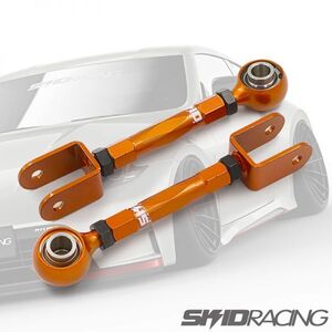 車検OK Z34 V36 Y50 調整式 トラクションロッド アーム フェアレディZ スカイライン フーガ リア スキッドレーシング SKID RACING :21 A2