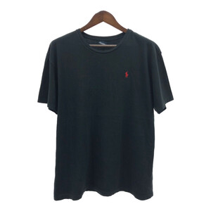 Polo by Ralph Lauren ポロ ラルフローレン 半袖Ｔシャツ ワンポイント ブラック (メンズ XL相当) Q6357