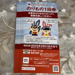 ひたち海浜公園 乗り物券11枚