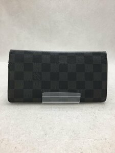 LOUIS VUITTON◆ポルトフォイユ・ブラザ_ダミエグラフィット/PVC/BLK