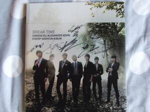 U-KISS　輸入盤　【BREAK TIME】　サイン入りCD