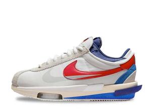 sacai Nike Zoom Cortez "White and University Red" 28cm DQ0581-100