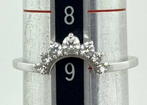 中古　SWAROVSKI　スワロフスキー　 リング　指輪　9号　レディースアクセサリー　装飾　クリアストーン/3473-４