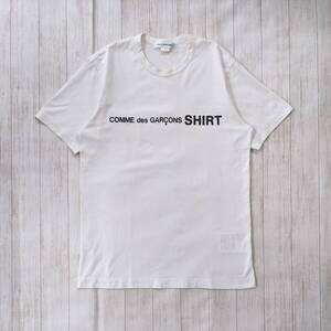 COMME des GARCONS SHIRT/コム デ ギャルソン シャツ/LOGO S/S/Tシャツ/フロントロゴ/SIZE L/