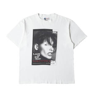 FPAR / FORTY PERCENTS AGAINST RIGHTS Tシャツ サイズ:L 90s 初期モデル スーパーモデル フォト クルーネックTシャツ (ONEITAボディ)