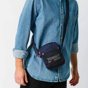 ☆匿名発送☆新品タグ付き ネイビー トミーヒルフィガー トミージーンズ TOMMY JEANS ショルダーバッグ クールシティ ミニ レポーター