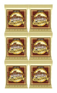 ★ERNIE BALL 2006 ×6 [10-50] Earthwood Extra Light 80/20 Bronze アコースティックギター弦★新品送料込/メール便